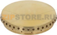 BURNER CAP PERFORATED BRASS POLISHED