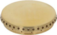 BURNER CAP PERFORATED BRASS POLISHED
