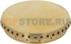 BURNER CAP PERFORATED BRASS POLISHED 
