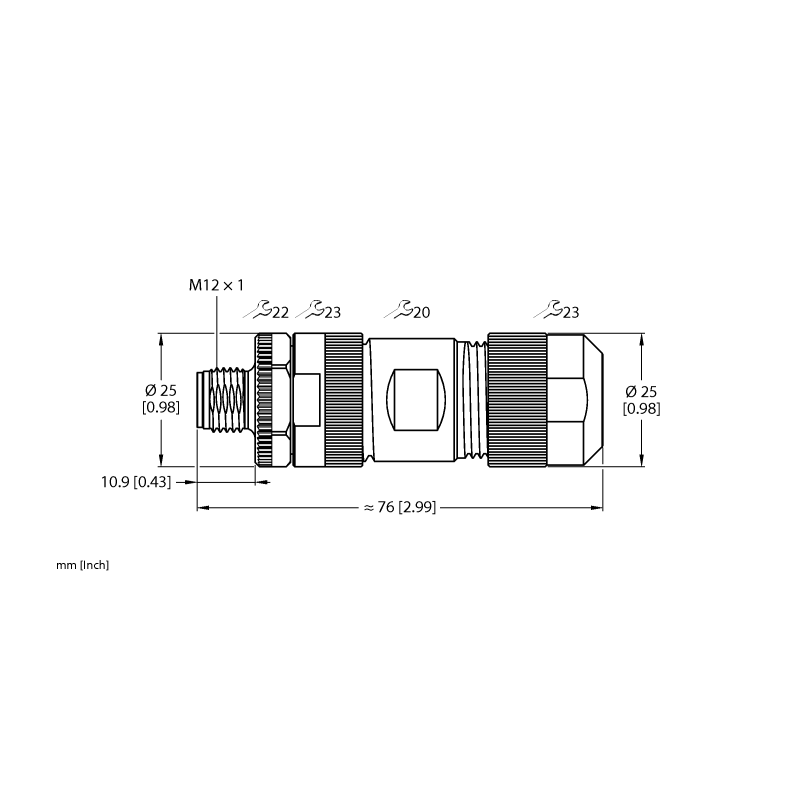 Разъем разборный Turck FW-ERSPM0514-PL-S-0813 