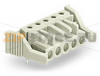 MCS MIDI Розетка под пайку THT; 0.6 x 1.0 mm solder pin; прямые; 100% защита от неправильного подсоединения; Фиксирующий рычаг; Шаг контактов 5 мм; 11-пол.; светло-серые Wago 722-241/039-000