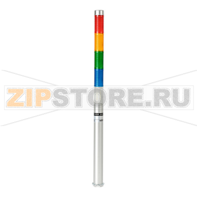 Колонна сигнальная c СИД модулем, светодиодная, алюминиевая, компактная, Ø: 25 мм, режим работы: постоянное/мигающее свечение Autonics PLDLF-502-RYGBC 