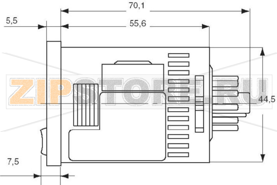 Реле времени цифровое 240 В/AC, 0.001 с-999.9 ч, 1 шт Panasonic LT4HT240ACJ 