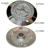 TETE BRULEUR SEMIRAPIDE AVEC TROU BOUGIE