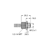 Фланец Turck FKV 49-0.3M/14.5/C1117