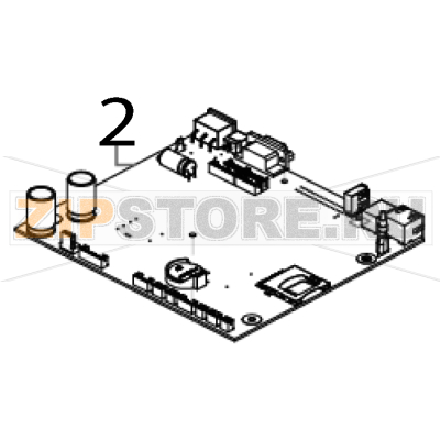 Main board TSC TC300 Main board TSC TC300Запчасть на деталировке под номером: 2