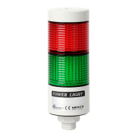 Колонна сигнальная, светодиодная, модульная, Ø: 56 мм Autonics PTE-LCF-202-RG