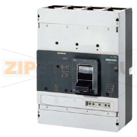 АВТОМАТИЧЕСКИЙ ВЫКЛЮЧАТЕЛЬ VL 1600L VERY HIGH SWITCHING CAPACITY ICU=100KA / 415 V AC 4 ПОЛ., ЗАЩИТА ЛИНИЙ РАСЦЕПИТЕЛЬ LCD ETU40, LI/LS/LSI IN=1600A, RATED CURRENT IR=640-1600A, OVERLOAD ISD=1,5TO8XIR, II=9XIN SHORT-CIRCUIT N PROTECTED Siemens 3VL8716-3UJ