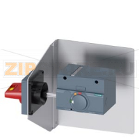 side wall mounted rot. operator emergency-stop IEC IP65 with mounting bracket 24V DC lighting kit accessory for: 3VA1 250 Siemens 3VA9257-0PK57