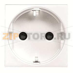 Розетка с заземлением 16 А, 250 В, альпийский белый ABB 2CLA228800N1101 