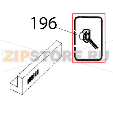 Oven door handle Angelo Po FC241G Oven door handle Angelo Po FC241GЗапчасть на деталировке под номером: 196