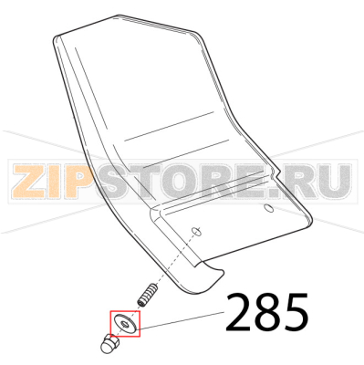Rondella f. larga DIN9021, D5x20 Sirman Canova 300 Rondella f. larga DIN9021, D5x20 Sirman Canova 300Запчасть на деталировке под номером: 285