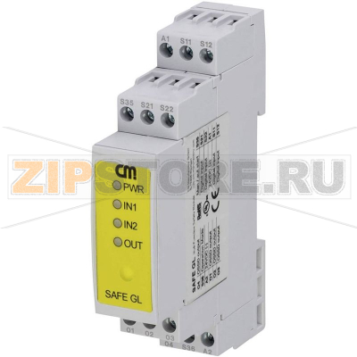 Реле безопасности 24 В/DC CM Manufactory SAFE GL 