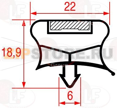 УПЛОТНИТЕЛЬ 824Х708 ММ 