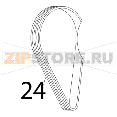Cingh. piat. TB2, 345x8 Sirman Mirra 250 C Cingh. piat. TB2, 345x8 Sirman Mirra 250 CЗапчасть на деталировке под номером: 24