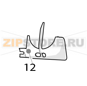 Left peel ejector Zumex Essential pro Left peel ejector Zumex Essential proЗапчасть на деталировке под номером: 12