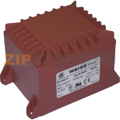 Трансформатор PCB 1x230 В, 1x12 В/AC, 36 ВА, 3 A Weiss Elektrotechnik 85/412 