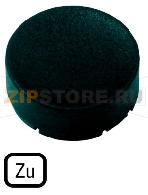 Шильдик кнопочный, выступающий черный, ZU Eaton M22-XDH-S-D2 
