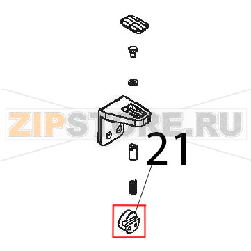 Probe wire retainer Angelo Po FX61E2 Probe wire retainer Angelo Po FX61E2Запчасть на деталировке под номером: 21
