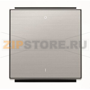 Клавиша для одноклавишных выключателей/переключателей/кнопок с символом &quot;I/O&quot;, нержавеющая сталь ABB 2CLA850120A1401 