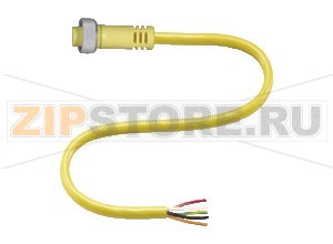 Кабель датчика-исполнительного устройства Female connector V95-G-YE4M-STOOW Pepperl+Fuchs Описание оборудованияFemale cordset, 7/8", 5-pin, STOOW cable