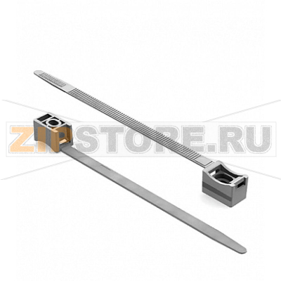 Держатель со стяжкой, серый, 100 шт Chint 8830012 