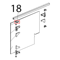 Cerniera inox vetro interno Unox XVC 204