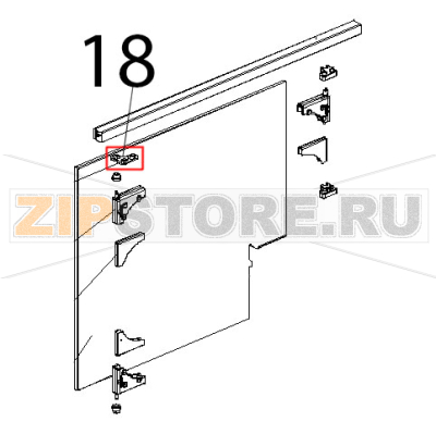 Cerniera inox vetro interno Unox XVC 204 Cerniera inox vetro interno Unox XVC 204Запчасть на деталировке под номером: 18