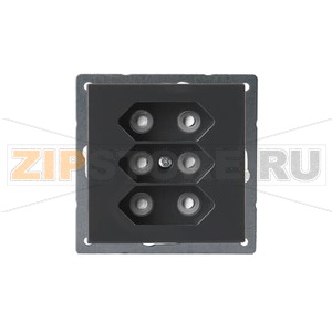 Розетка без заземления, антрацитовая ABB 2TKA00000340 