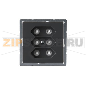 Розетка без заземления, антрацитовая ABB 2TKA00000340 