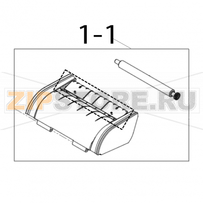 Media cover assembly TSC Alpha-40L (R) Media cover assembly TSC Alpha-40L (R)Запчасть на деталировке под номером: 1-1
