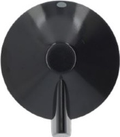 KNOB REX ZANUSSI BLACK ø 38 mm