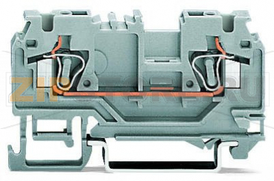 2-conductor through terminal block; 4 mm; with test port; with shield contact; center marking; for DIN-rail 35 x 15 and 35 x 7.5; CAGE CLAMP®; 4,00 mm; orange Wago 880-962/999-940 