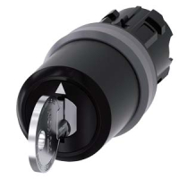 АКТУАТОР ПОВОРОТНОГО ПЕРЕКЛЮЧАТЕЛЯ С КЛЮЧОМ IKON, 22MM, КРУГЛ., ПЛАСТИК С МЕТАЛЛИЧЕСКИМ ФРОНТАЛЬНЫМ КОЛЬЦОМ, НОМЕР ЗАМКА 360012K1, С 2 КЛЮЧАМИ, 3 КОММУТАЦИОННЫХ ПОЛОЖЕНИЯ: I-O-II, С ФИКСАЦИЕЙ, УГОЛ ПОВОРОТА РУКОЯТКИ 2X45 ГРАД.: 10:30Ч./12Ч./13:30Ч., ПОЛОЖ