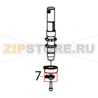 Collar sleeve bottom Escher PM 60-V Collar sleeve bottom Escher PM 60-VЗапчасть на деталировке под номером: 7