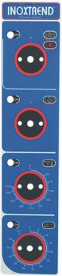 BLUE ANALOGIC PLATE WITH RED INDEX 