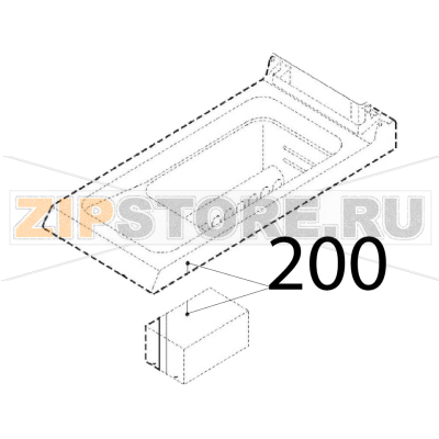 M. Gas deep-fat fryer Angelo Po 0A1FR1G M. Gas deep-fat fryer Angelo Po 0A1FR1GЗапчасть на деталировке под номером: 200