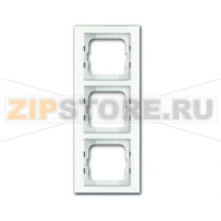 Рамка трехместная, белое стекло ABB 2CKA001754A4439