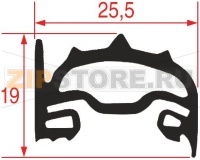 УПЛОТНИТЕЛЬНАЯ РЕЗИНА ДЛЯ ПЕЧИ 1460Х445 ММ