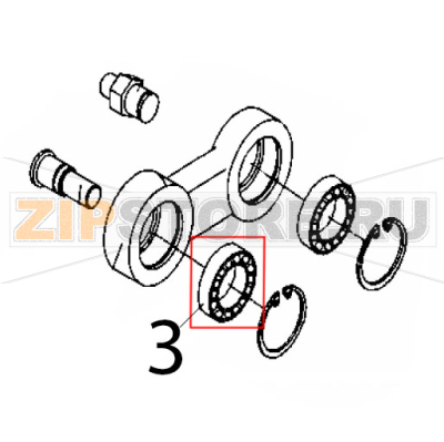 Bearing Rollmatic CP 42 Bearing Rollmatic CP 42Запчасть на деталировке под номером: 3