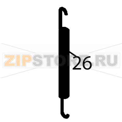 Front loading spring Fagor CO-502 B DD Front loading spring Fagor CO-502 B DDЗапчасть на деталировке под номером: 26Название запчасти Fagor на английском языке: Front loading spring CO-502 B DD.