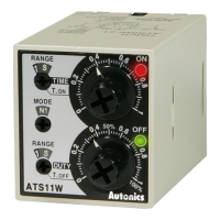 Таймер аналоговый, многофункциональный, компактный, 11-контактный разъем, два дисковых переключателя Autonics ATS11W-21