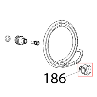 Raccordo diritto D=8-3/4, femmina john Unox XFT 185