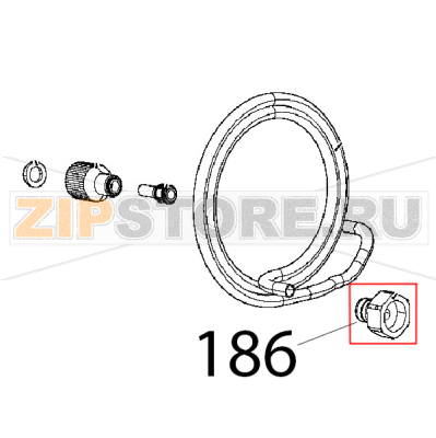 Raccordo diritto D=8-3/4, femmina john Unox XFT 185 Raccordo diritto D=8-3/4, femmina john Unox XFT 185Запчасть на деталировке под номером: 186