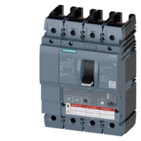 Автоматический выключатель 3VA6 UL frame 150 breaking capacity class M 35kA @ 480V 4-pole, line protection ETU320, li, In=40A overload protection Ir=16A ...40A short circuit protection iI=1,5...12 x In neutral protection adjustable(off,50%,100%) w/o conne