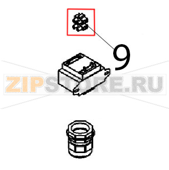 Morsetto 41 stecche da dodici Angelo Po FX82E2T Morsetto 41 stecche da dodici Angelo Po FX82E2TЗапчасть на деталировке под номером: 9