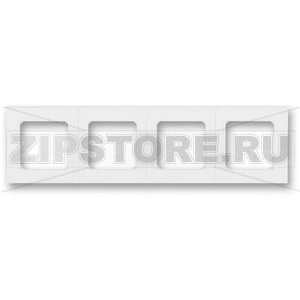 Рамка четырехместная, белая ABB 2CHH015040A6003 