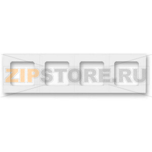 Рамка четырехместная, белая ABB 2CHH015040A6003 