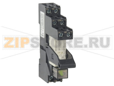 КОМПЛЕКТНОЕ ВТЫЧНОЕ РЕЛЕ  DC 24V, 2 П КОНТАКТА LED-MODULE GREEN PLUG-IN ОСНОВАНИЕ W. SAFE ISOLATION Siemens LZS:RT4B6L24-A 