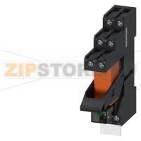 КОМПЛЕКТНОЕ ВТЫЧНОЕ РЕЛЕ  DC 24V, 2 П КОНТАКТА LED-MODULE GREEN PLUG-IN ОСНОВАНИЕ W. SAFE ISOLATION Siemens LZS:RT4B6L24-A